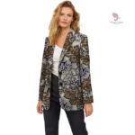 Veste chic africaine pour femme en tissu traditionnel