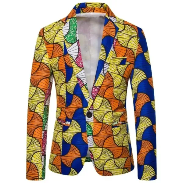 veste-africaine-homme-coloree-1 Veste africaine colorée pour homme en tissu traditionnel