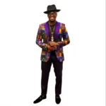 Veste Mauve Africaine pour Homme