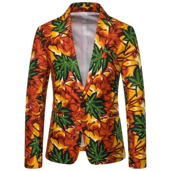 Veste Africaine Homme en tissu Wax coloré et unique