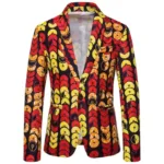 Veste africaine homme avec motifs traditionnels colorés