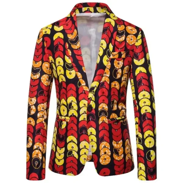 veste-africaine-pour-homme-1 Veste africaine homme avec motifs traditionnels colorés