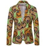 Veste Africaine Wax aux motifs colorés en style bomber