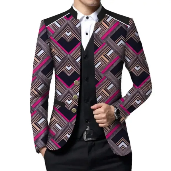 veste-costume-africain-chic-1 Veste costume africain chic pour homme élégant