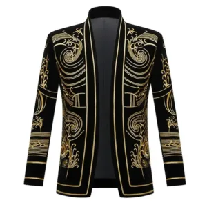 Veste de costume homme en pagne africain élégant