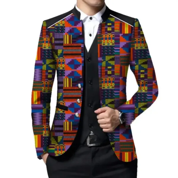 veste-costume-pagne-africain-homme-1 Veste costume en pagne africain pour homme