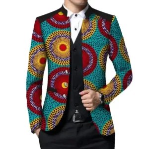 Veste costume style africain pour homme