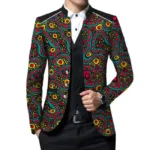 Veste de costume homme à motif africain