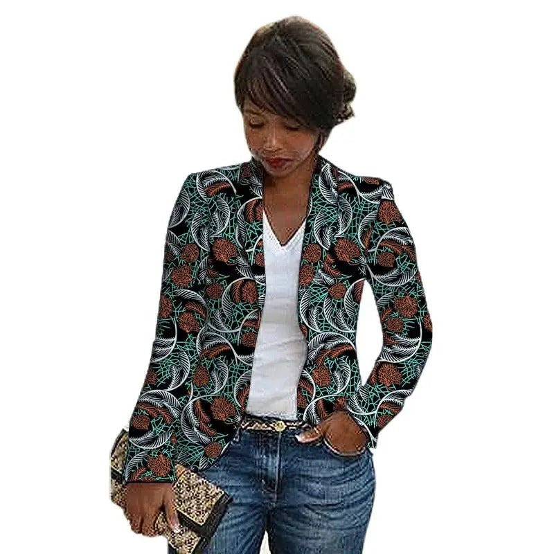 Veste femme africaine colorée