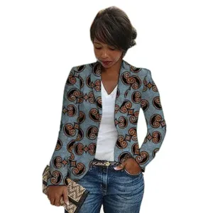 Veste Femme en Tissu Africain au style élégant
