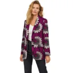 Veste longue en wax pour femme
