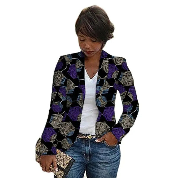 veste-femme-tissu-africain-1 Veste femme en tissu africain coloré et élégant