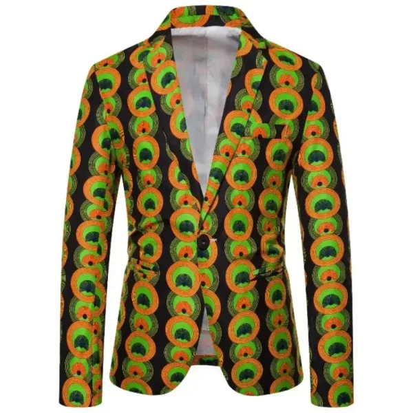 veste-homme-style-africain-1 Veste homme style africain moderne en tissu traditionnel