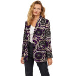 Veste longue africaine femme en violet