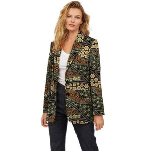Veste Longue en Pagne Africain pour Femme
