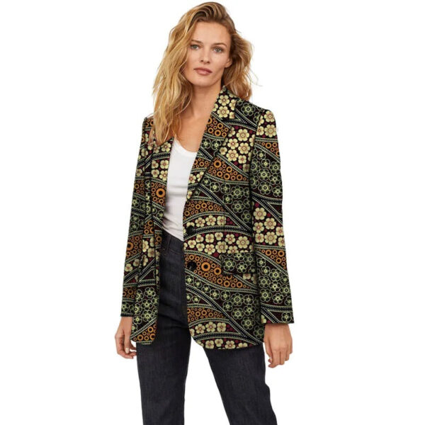 veste-longue-en-pagne-africain-pour-femme-1 Veste Longue en Pagne Africain pour Femme