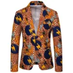 Veste homme au motif africain stylisé