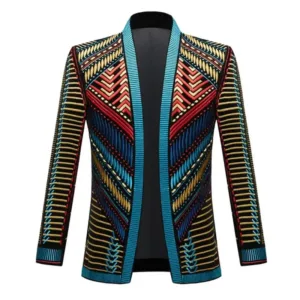 Veste africaine pour homme au design coloré