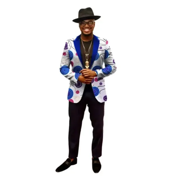 veste-motif-africain-homme-blanc-et-bleu-1 Veste homme motif africain blanc et bleu