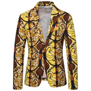 Veste en tissu africain homme