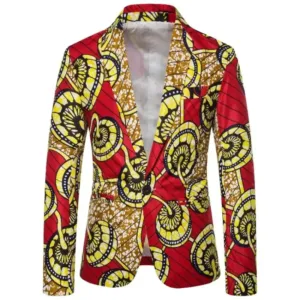 Veste en tissu africain pour homme