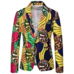 Veste en tissu pagne africain pour homme