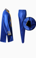 Ensemble Boubou masculin bleu, tissu léger et confortable