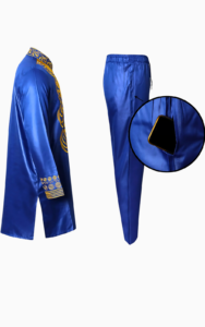 Ensemble Boubou masculin bleu, tissu léger et confortable